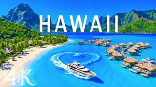Hawaii 4K Aerial 🇺🇸 🌴 Tropical Islands, Turquoise Ocean & Breathtaking Nature Paradise