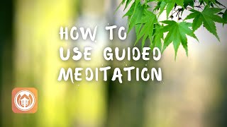 How to Use Guided Meditation | Sister Peace (audio)
