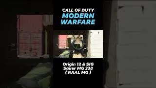 Call of Duty : Modern Warfare - Origin 12 \u0026 SIG Sauer MG 338 ( RAAL MG )