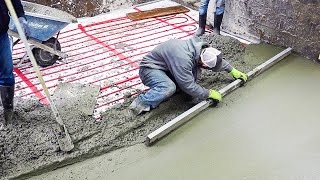 Pouring the Basement Floor with Infloor Radiant Heat | Home Renovation & Addition Part 19