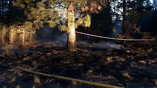 Brush fire consumes home in La Pine