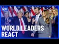 World Leaders Congratulate Donald Trump On His Victory | 10 News First