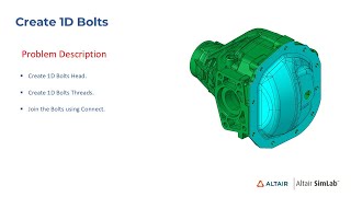 SimLab - Create 1D Bolts