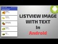 Listview image with text in android
