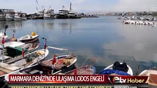 MARMARA DENİZİ'NDE ULAŞIMA LODOS ENGELİ