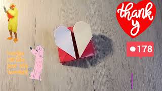 Regale mensajes y Realice esta Fácil Caja Corazón en Origami