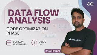 Data flow Analysis | Code Optimization Phase | Compiler Design | GeeksforGeeks GATE