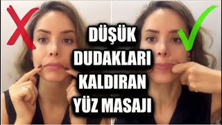 Düşük Dudak Kenarlarını Kaldıran Yüz Masajı I Lift Up Droopy Mouth Corners