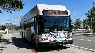 ⁴ᴷ⁶⁰ Light Rail Bus Bridge | Santa Clara VTA 2017 Gillig Low Floor HEV 40’ #6407