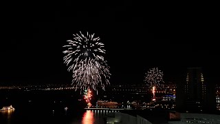 2024年、横浜港の年明け　汽笛・花火　- Yokohama Port Fireworks and whistle, Happy New Year 2024 - [4K]