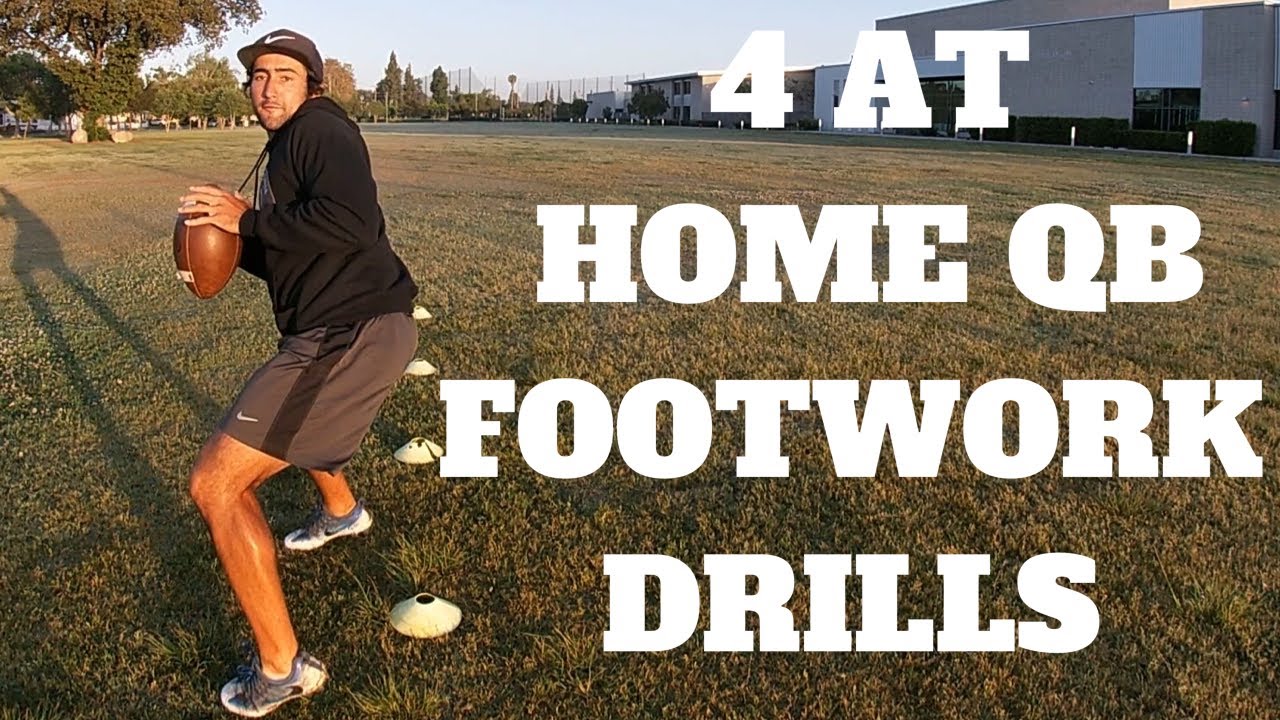 4 AT HOME QB Footwork Drills - YouTube