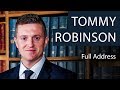 Tommy Robinson | Full Address | Oxford Union