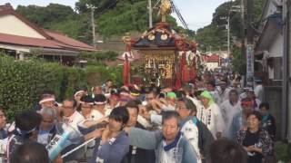 平成28年　鎌倉極楽寺・熊野新宮＜八雲神社＞天王祭　宮神輿渡御＝極楽寺駅～小学校