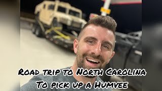 Road trip to North Carolina to pick up a Humvee