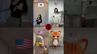 국가별 총맞기🗽 BEST TOP4❤️ | 누가 제일좋나요? #shorts #relay #challenge #tiktok