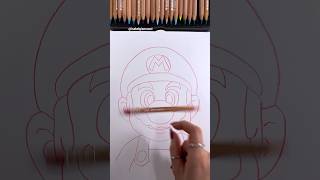 Super Mario Drawing Transition Result! #shorts