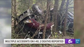 Multiple Accidents on I-40 Result in Two Deaths, Hours of Backed Up Traffic