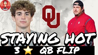 STAYING HOT! Sooners FLIP 3⭐️ QB | OU Football August Recruiting Updates | Brendan Zurbrugg