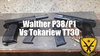 Walther P38/P1 Vs Tokariew TT30 - pierwsze podejście na strzelnicy