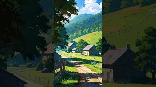 Idyllic countryside scene