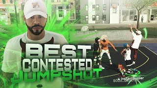 Best Green Heavily Contested Jumpshot For Mypark Pro Am & Mycareer NBA 2k19