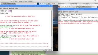 Modbus server serial test with python on Raspberry PI