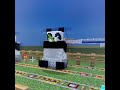 マインクラフトshorts パンダ🐼とエルダーガーディアンの並走バトル｡ shorts