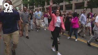 Vice President Kamala Harris attends DC Pride parade on Saturday