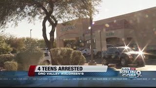 Four teenagers arrested for burglary