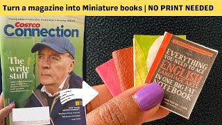 DIY Miniature books from old Magazines | Step by step tutorial | Dollhouse Miniatures