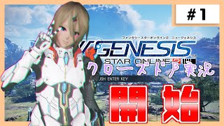 【PSO2NGS】PHANTASY STAR ONLINE 2 NEW GENESIS 実況 #1【第一回クローズドβテスト】