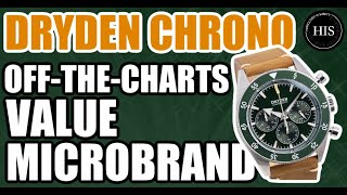 Dryden Forest Green Chrono Diver 💰Off-the-Charts Value Microbrand 💰 Do You Agree?