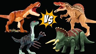 Mattel dinosaurs: great model, Therizinosaurus, yangchuanosaurus, Ankylosaurus, Indominus Rex!