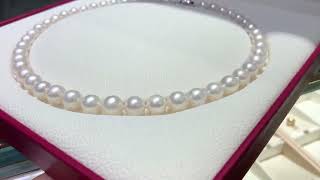 vid Classic 9 10mm Freshwater Pearl Necklace In 925 Sterling Silver