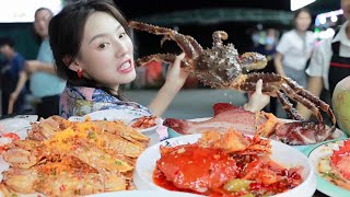 MUKBANG Sanya Has Opened a Seafood Shop for 23 Years! The Super King Crab is Simply too Enjoyable~