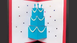 DIY Pop Up Cake Card - Easy Birthday Card Tutorial