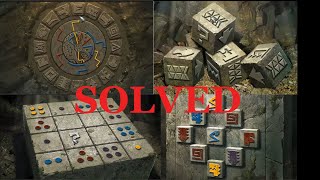 Warhammer 2 puzzles explained (exploring ruins) Cypher, Rubric, Cuboid, Dial of the old ones