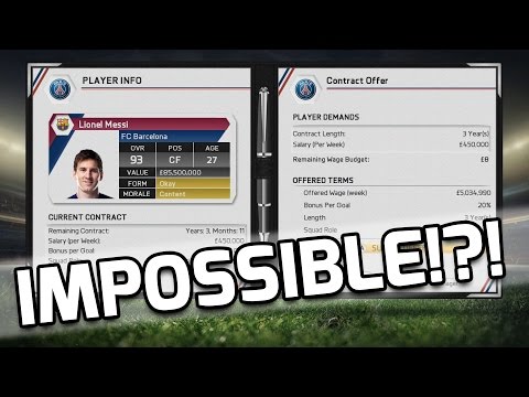 FIFA 15 - IMPOSSIBLE TO SIGN MESSI?!? - Fifa 15 Mythbusters - Is It Possible To Sign Messi? FIFA 15 - IMPOSSIBLE TO SIGN MESSI?!? - Fifa 15 Mythbusters - Is It Possible To Sign Messi?