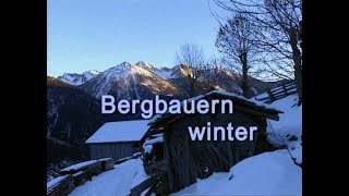 "Bergbauernwinter" hoch über dem oberen Mölltal (Rettenbach) in Kärnten