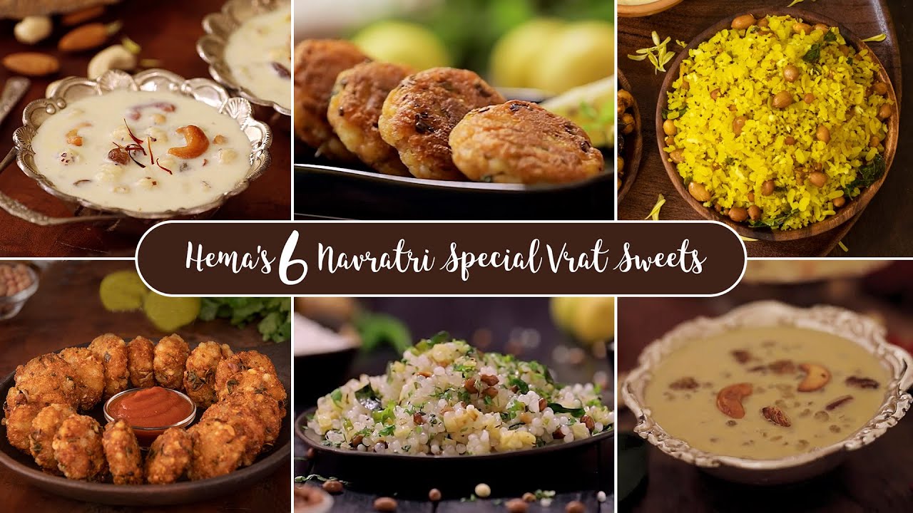 6 Navratri Special Recipes | Vrat Recipe | Veg Thali Recipes | Navratri ...