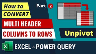 How to Unpivot Multi Header Data in Power Query | Part-02 (Super Easy)