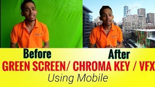 Change green screen using mobile| change video background
