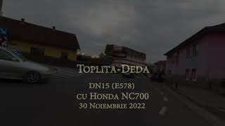 Toplita -Deda cu motocicleta.Valea Muresului DN15.