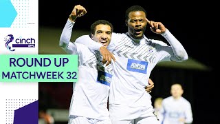 Ayr United Close Gap At The Top | Lower League Matchweek 32 Round Up | cinch SPFL