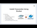 Install Cassandra Using Docker