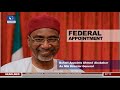 buhari appoints ahmed abubarkar as nia director pt.1 news@10 10 01 18