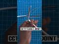 How to joint cctv camera wire 3+1 cctv copper cable joint video instruction #shorts