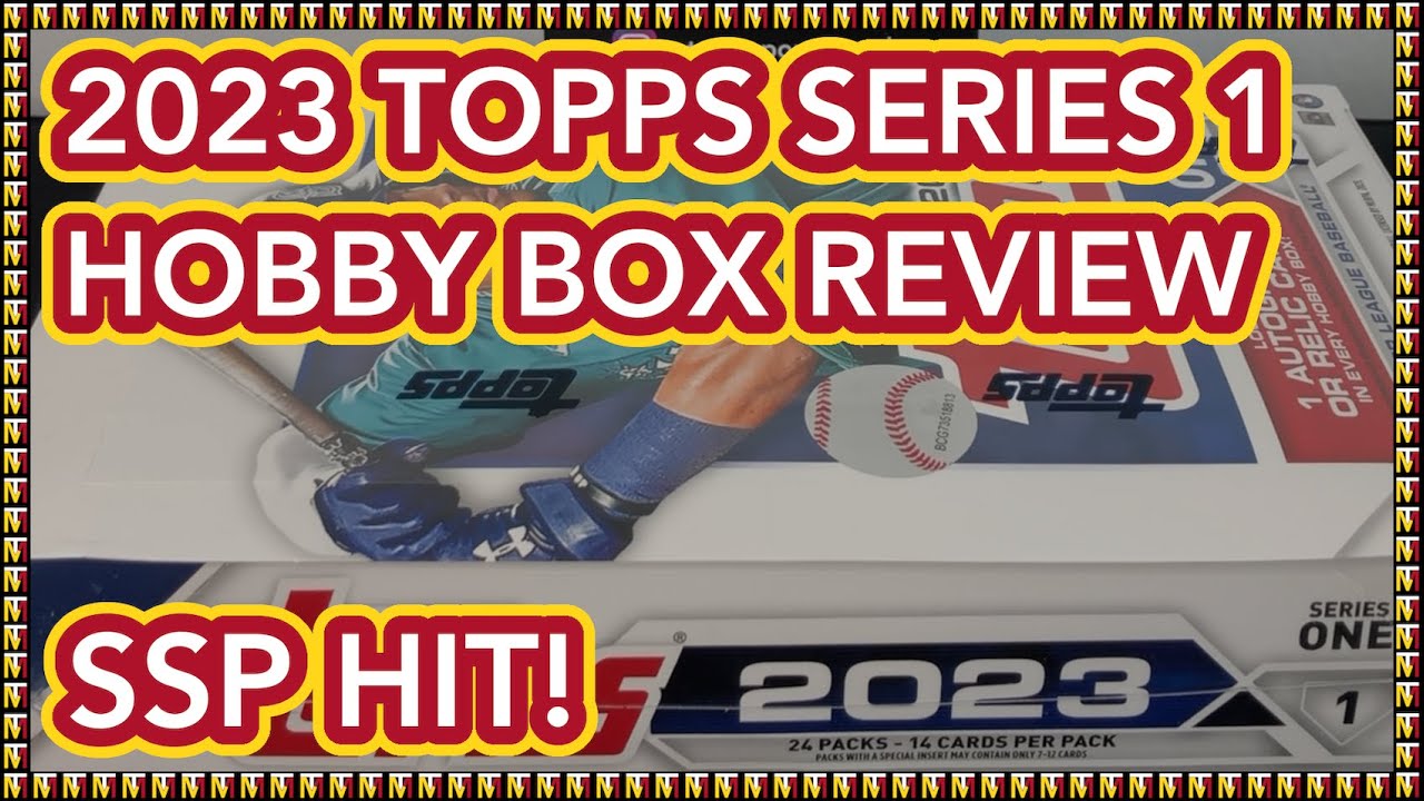 2023 TOPPS SERIES 1 BASEBALL HOBBY BOX REVIEW || 1 HIT PER BOX || RARE ...