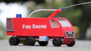 How to make a Fire Engine - Homemade  DIY Truck