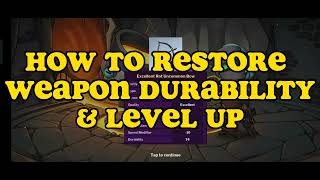 DEVIKINS WEAPON - HOW TO RESTORE \u0026 LEVEL UP WEAPONS